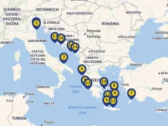 Mapa plavby